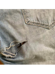 jeans levi's dechiré à réparer