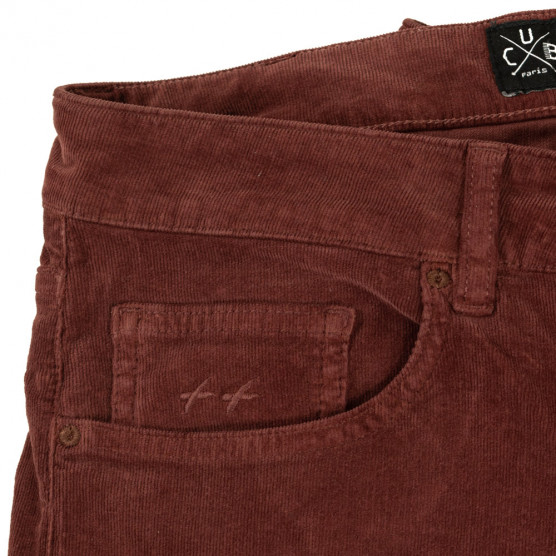 detail de la matière velours fines côtes du jean couleur CUB pour homme L38