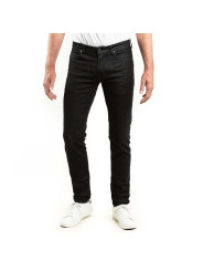 jeans homme denim noir extra long