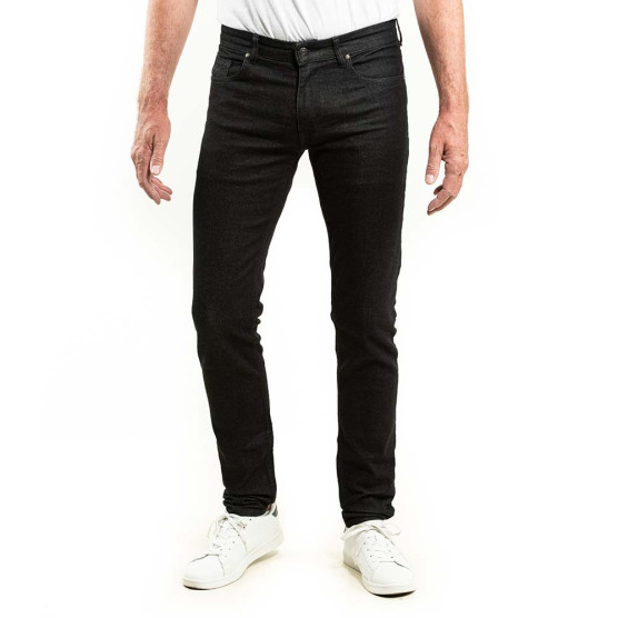 jeans homme denim noir extra long