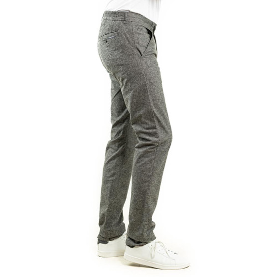 Men Winter Clothes Grey Marl Check Skinny Smart Pants Trousers - China  Casual Pants and Cotton Pants price