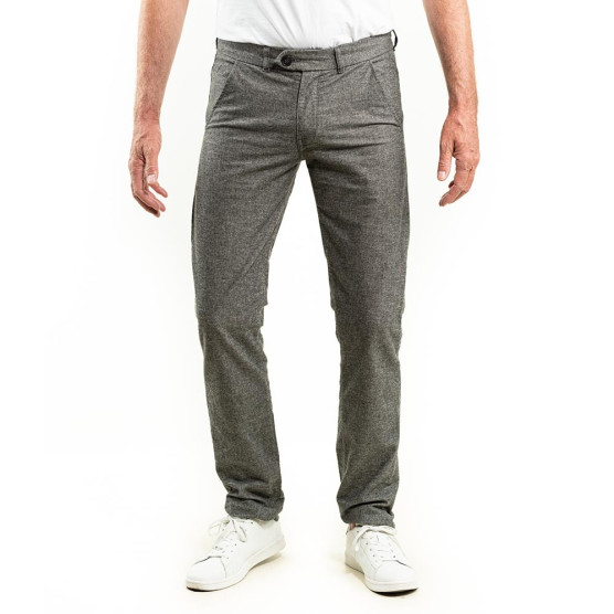 pantalon homme grand gris chine clair