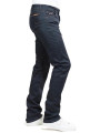 pantalon denim bleu indigo en coupe droite, extra long pour les hommes grands. manque CUBjeans