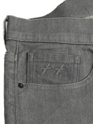 jean en denim gris pour les hommes grands, longueur 36