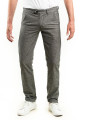 pantalon habille extra long en mature gris chine