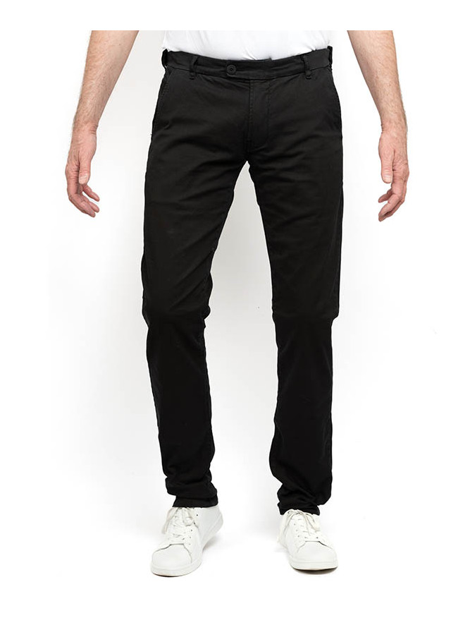 pantalon chino long pour homme grand. couleur noir L36