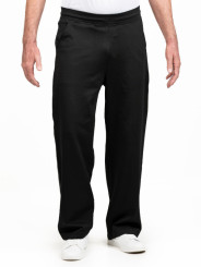 pantalon noir ample et fluide pour homme grand