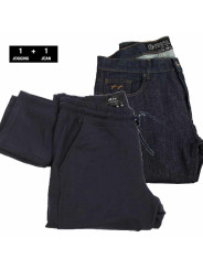 lot extra long 1 jean longueur 38 et 1 jogging longueur 38 à prix réduit