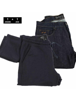 lot extra long 1 jean longueur 38 et 1 jogging longueur 38 à prix réduit